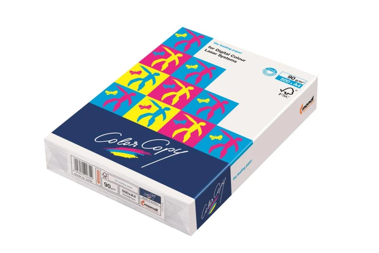 Papier kserograficzny Color copy, A3, 100 g/m2, biały, 500 arkusza, spec. do kolorowych laser.