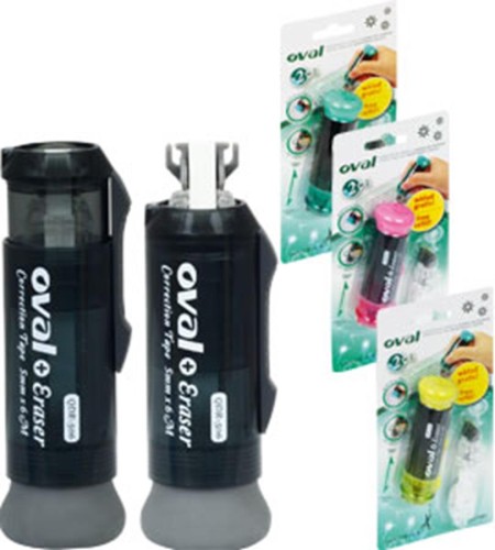 Korektor w taśmie OVAL QAR-506 5 mm x 6 m z gumką