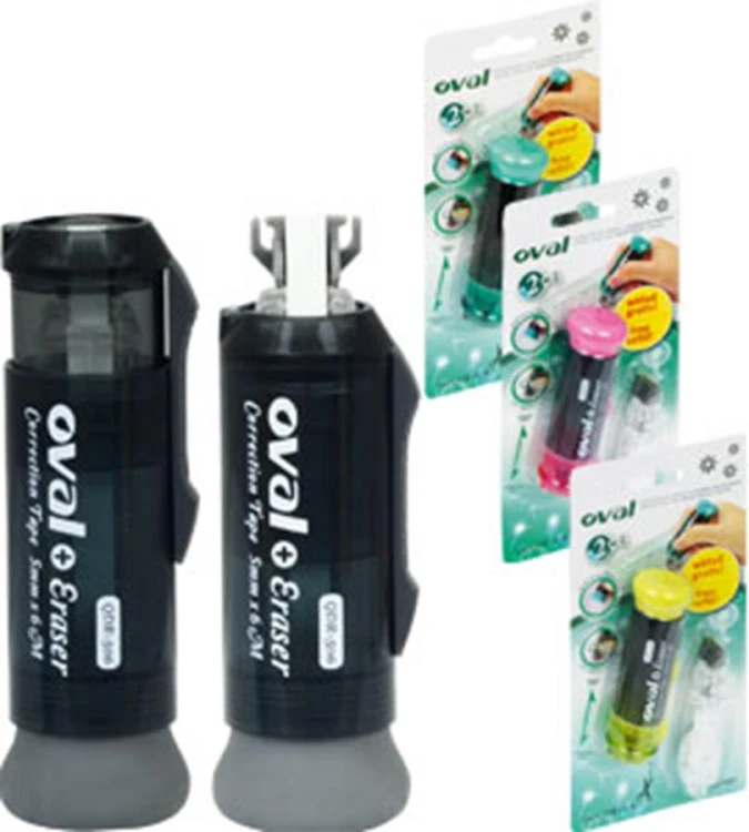 Korektor w taśmie OVAL QAR-506 5 mm x 6 m z gumką