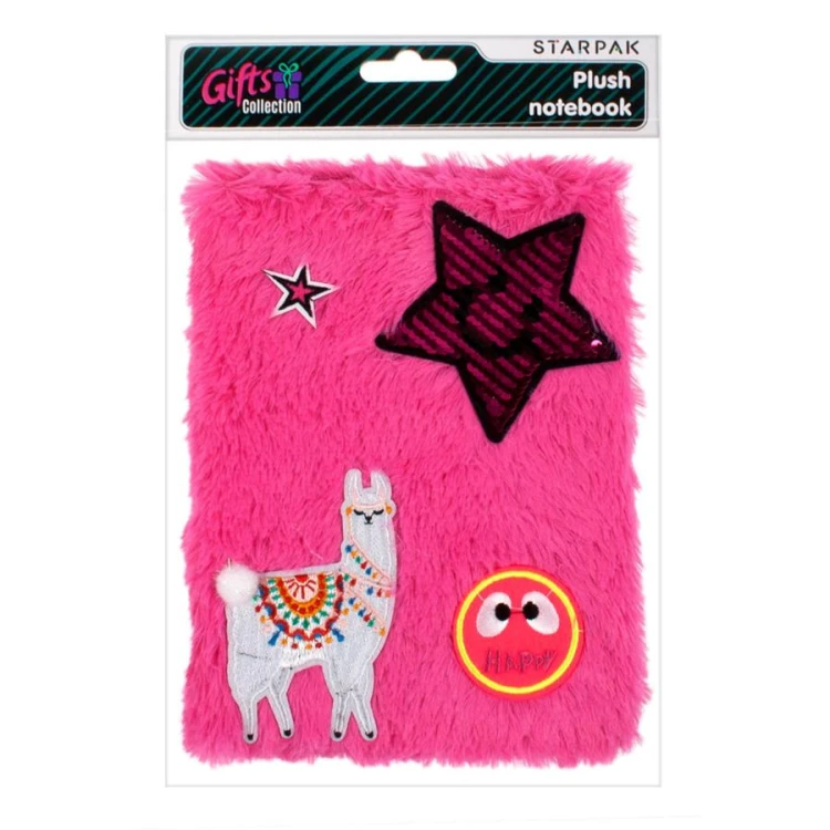 Notes pluszowy A5 linia Lama STARPAK 433122