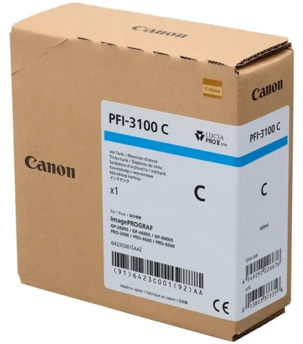 Tusz CANON PFI-3100 C - błękitny (160 ml)