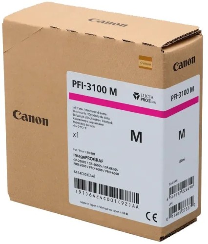 Tusz CANON PFI-3100 M - purpurowy (160 ml)