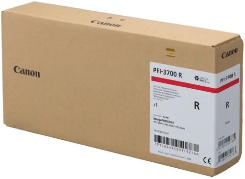 Tusz CANON PFI-3700 R - czerwony (700 ml)