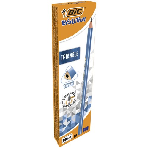 Ołówek trójkątny HB Triangle bez gumki PUD A 12 BIC 964845