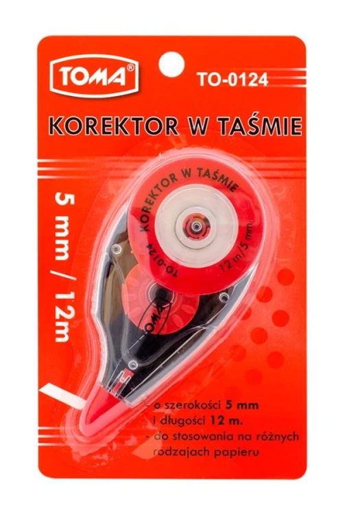 Korektor w tasmie 5MMX12MB TO-0124 b/c