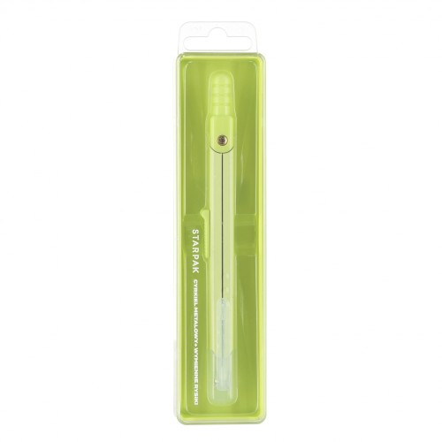 Cyrkiel metalowy zamykany plus rysiki seledynowy STARPAK 563025