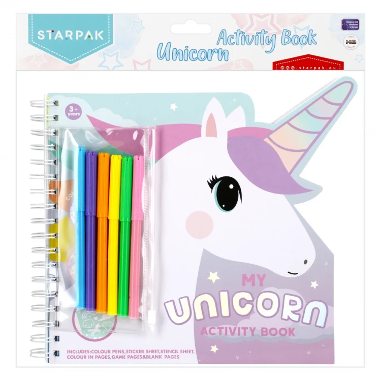 Zestaw kreatywny do kolorowania  pisaki Unicorn STARPAK 497702