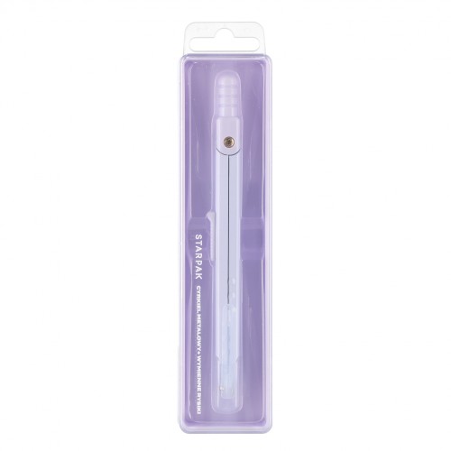 Cyrkiel metalowy zamykany plus rysiki liliowy  STARPAK 563024