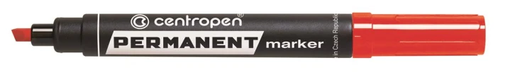 Marker permanentny ścięty czerwony A 10 CENTROPEN 8576