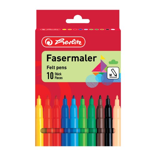 Flamastry HERLITZ 12 kolorów