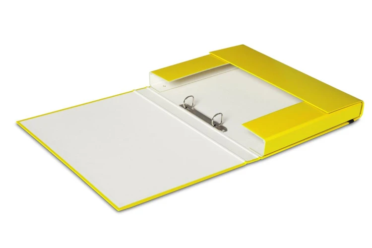 Teczka z ringami A4 Box żółta VPE 325/08