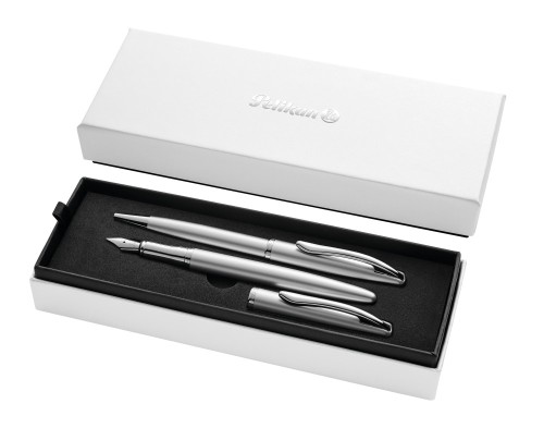 Pióro wieczne   długopis Jazz Noble Elegance srebrny Pelikan etui 821919