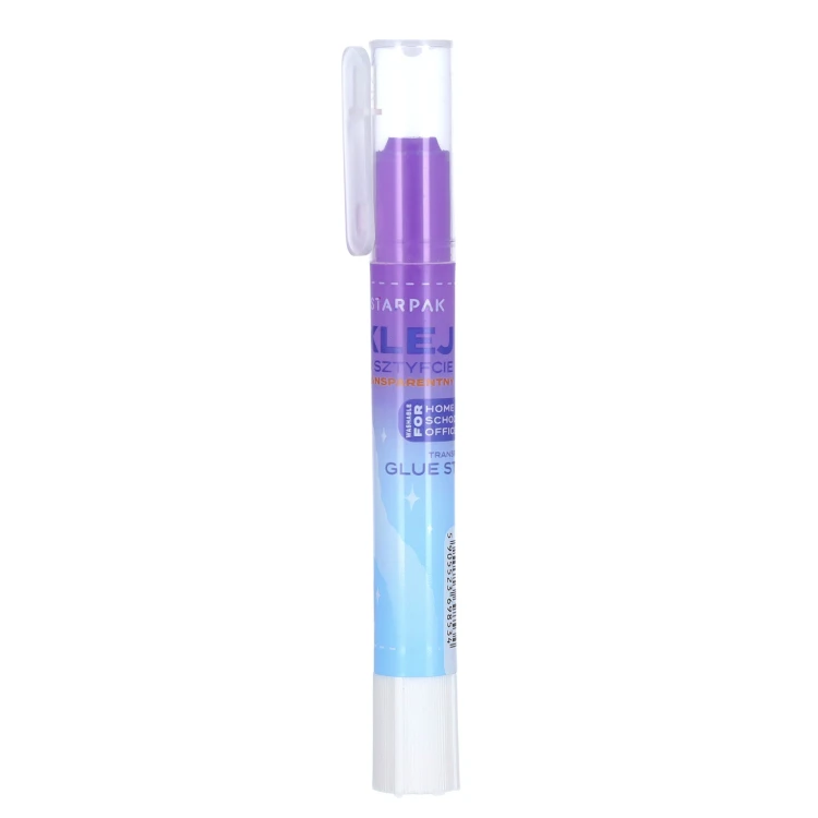 Klej w sztyfcie 6g transparentny kolorowy display A 24 STARPAK 578406 – zdjęcie 3