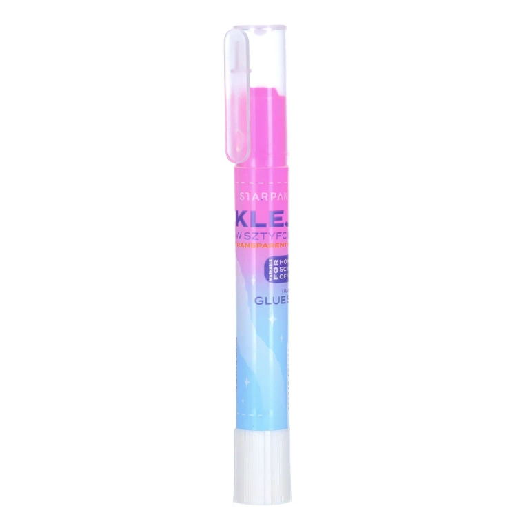 Klej w sztyfcie 6g transparentny kolorowy display A 24 STARPAK 578406 – zdjęcie 5