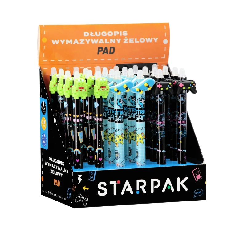 Długopis ścieralny automatyczny 0.7 Pad  display A 24 STARPAK 552677 – zdjęcie 3
