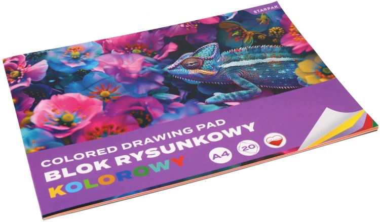 Blok rysunkowy A4/20K kolorowy Kameleon A 10 STARPAK 587749 – zdjęcie 2