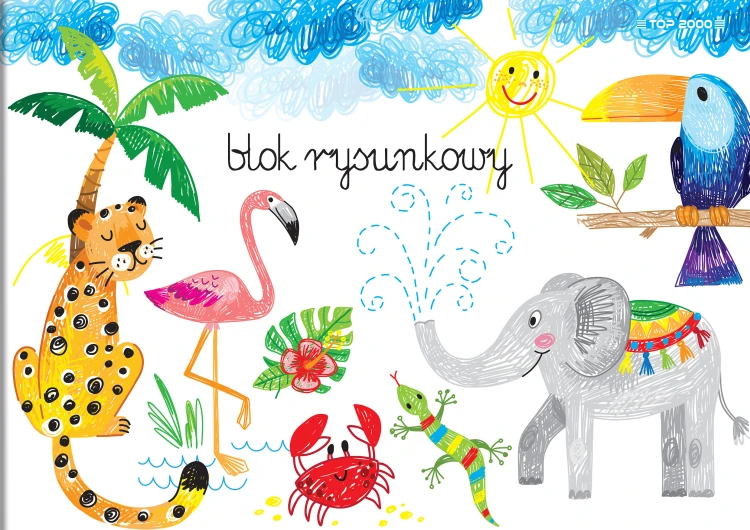 Blok rysunkowy A4/20k biały Basic A 10 HAMELIN 400184492 – zdjęcie 2
