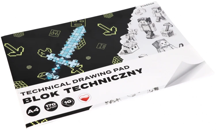 Blok techniczny A4/10k biały Pixel A 10 STARPAK 588813 – zdjęcie 2