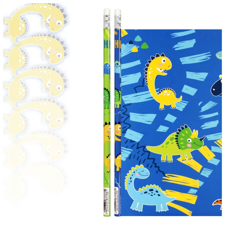 Ołówek z gumką HB Dino tuba  A 48 STARPAK 512013 – zdjęcie 4