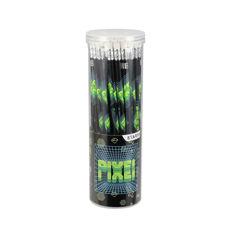 Ołówek z gumką HB Pixel Game tuba A 48  STARPAK  580620 – zdjęcie 3