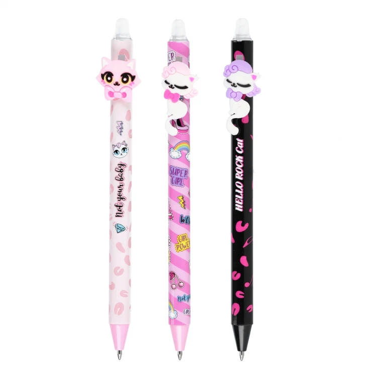 Długopis ścieralny automatyczny 0.7 Pink Cat display A 24 STARPAK 552683 – zdjęcie 2