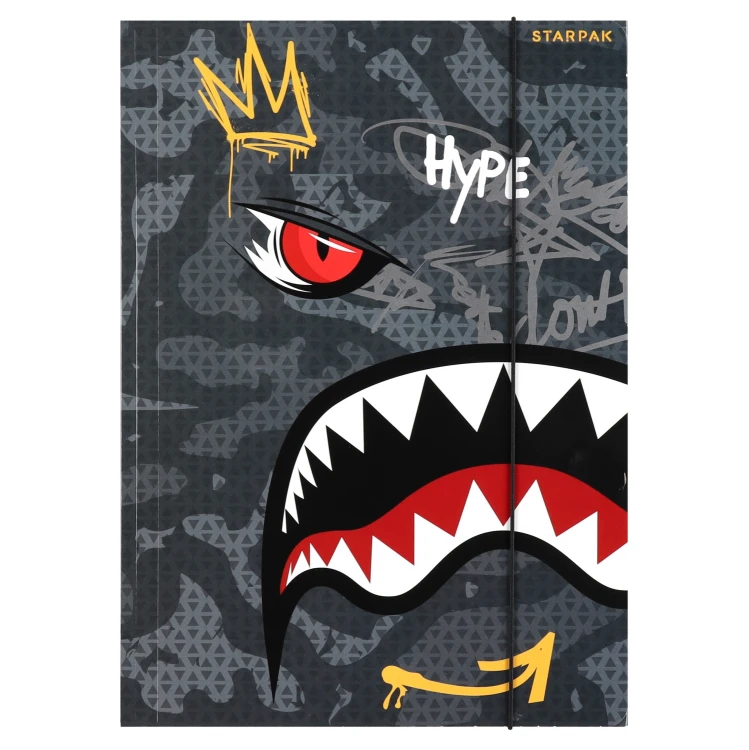Teczka z gumką A4 Shark mix STARPAK 583301 – zdjęcie 2