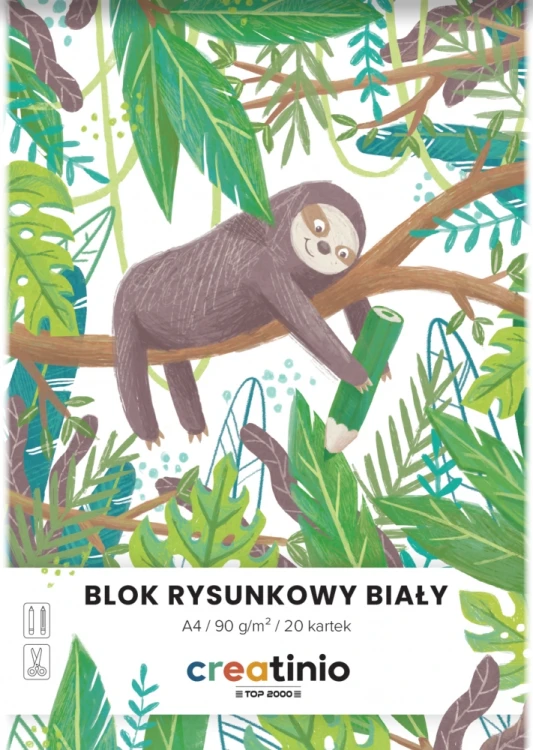 Blok rysunkowy A4/20k biały Creatinio A 20 HAMELIN 400176663 – zdjęcie 2