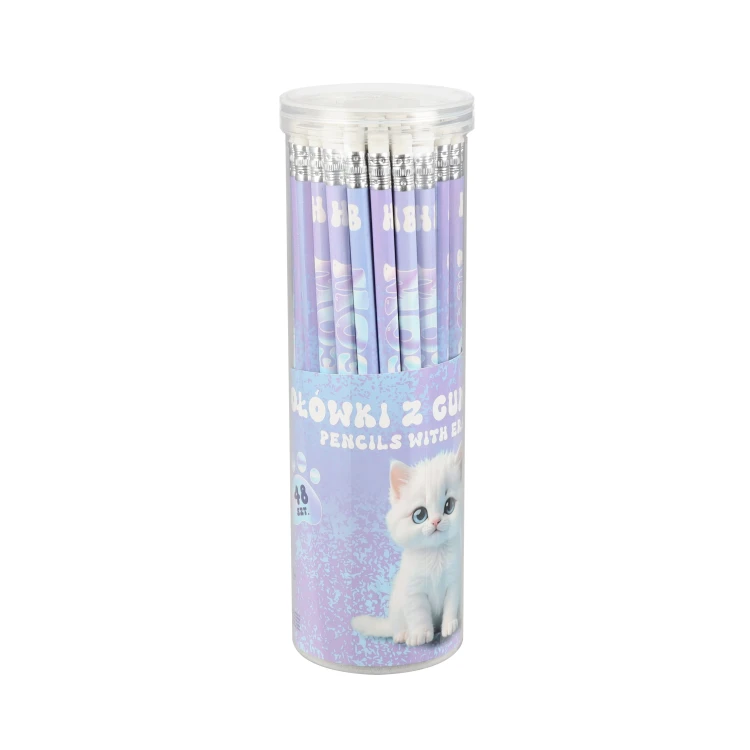 Ołówek z gumką HB Cute Kitty tuba A 48  STARPAK  580626 – zdjęcie 3