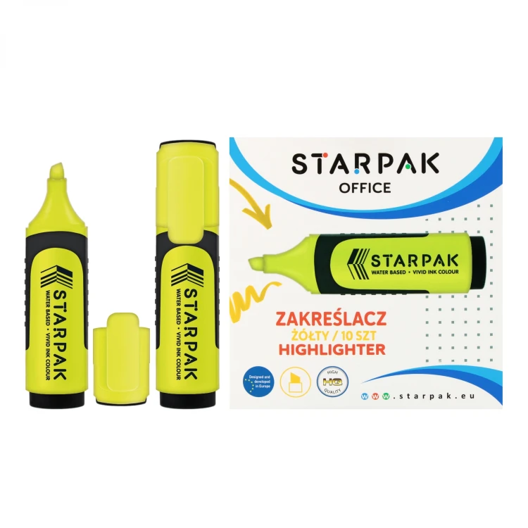 Zakreślacz żółty  A 10 STARPAK 505519 – zdjęcie 2
