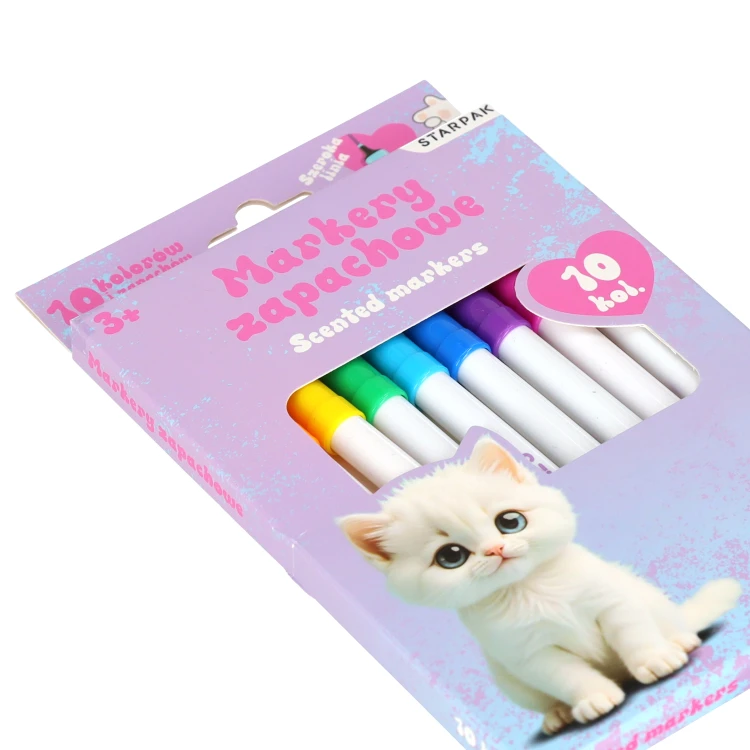 Marker zapachowy 10 kolorów Kotek STARPAK 582138 – zdjęcie 4