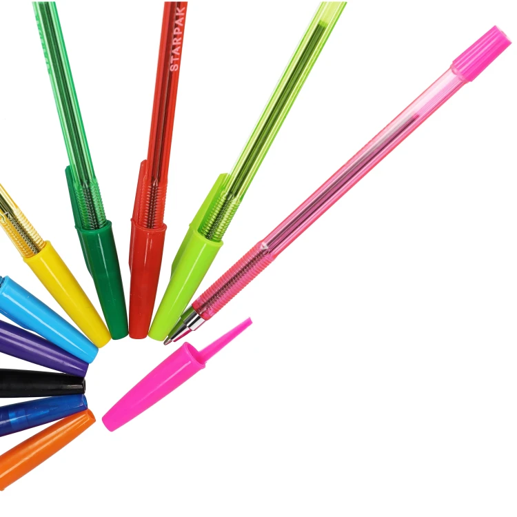 Długopis zamykany 10 kolorów School STARPAK 582145 – zdjęcie 2