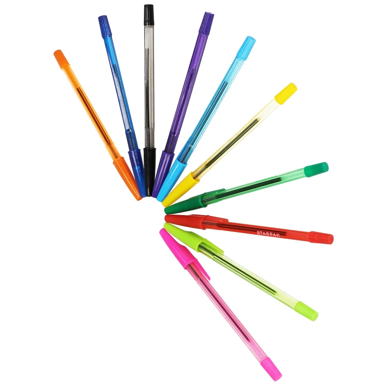 Długopis zamykany 10 kolorów School STARPAK 582145 – zdjęcie 4