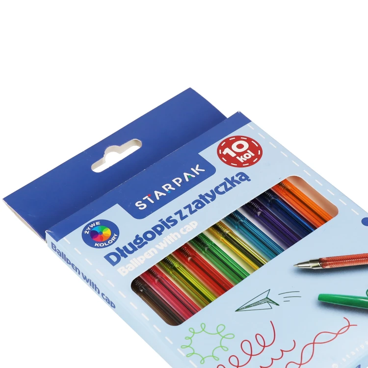 Długopis zamykany 10 kolorów School STARPAK 582145 – zdjęcie 5
