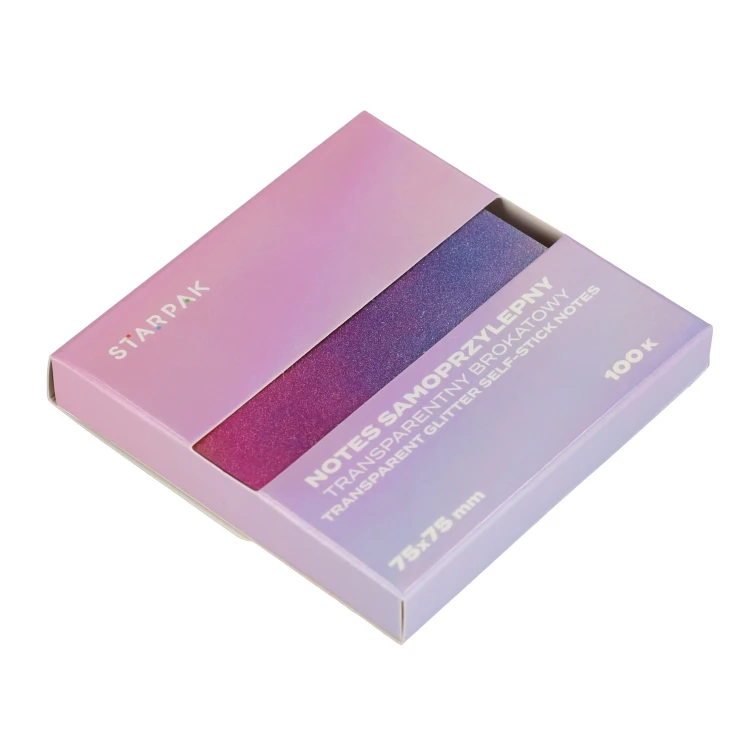 Notes samoprzylepny 75x75/100k transparent Ombre ciemny C2 STARPAK 576522 – zdjęcie 5