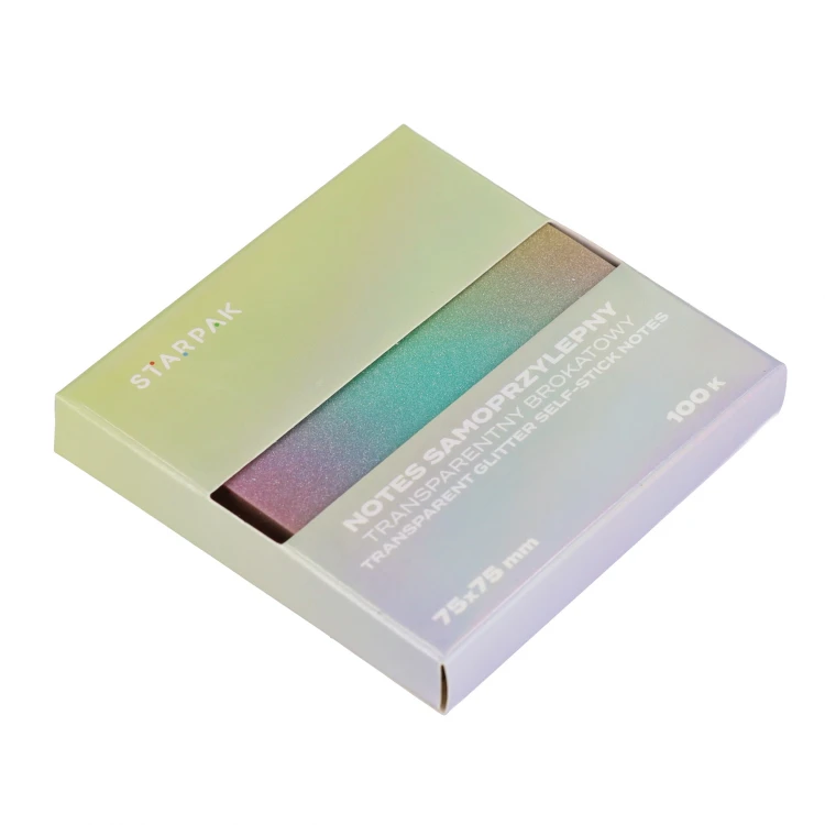 Notes samoprzylepny 75x75/100k transparent Ombre ciemny C1 STARPAK 576521 – zdjęcie 5