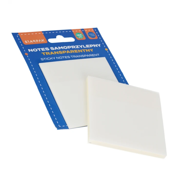 Notes samoprzylepny transparent 75x75/150k STARPAK 562811 – zdjęcie 2