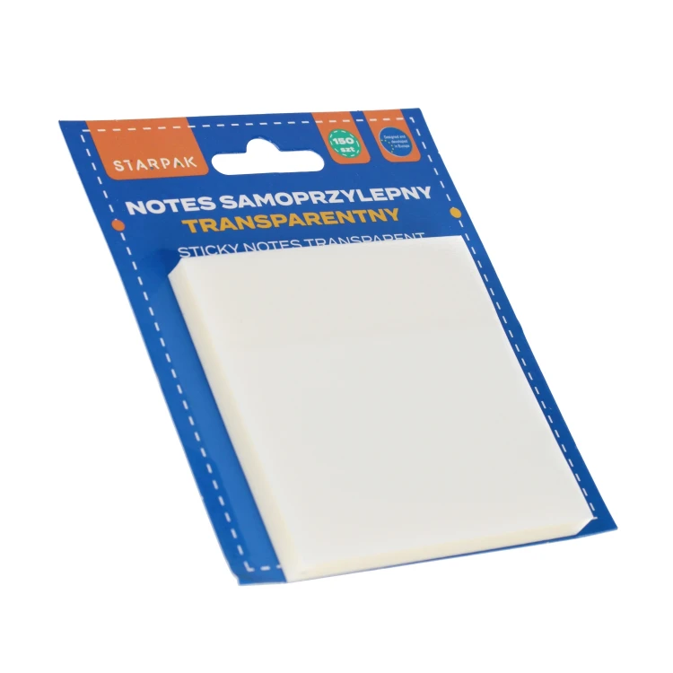 Notes samoprzylepny transparent 75x75/150k STARPAK 562811 – zdjęcie 3
