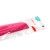 Linijka plastikowa 15cm czerwona/różowa STARPAK 470969 – zdjęcie 2