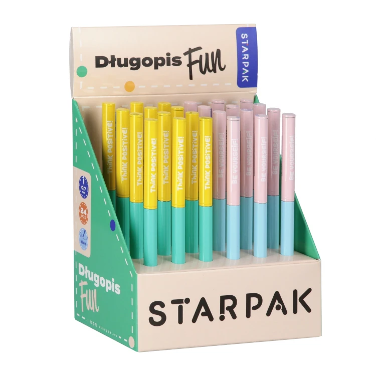 Długopis automatyczny metalowy 0.7 Fun Off display A 24 STARPAK 541230 – zdjęcie 4