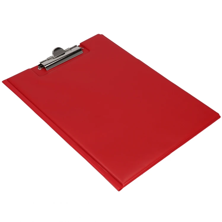 Clipboard A4 PVC zamykany czerwony STARPAK 586524 – zdjęcie 3