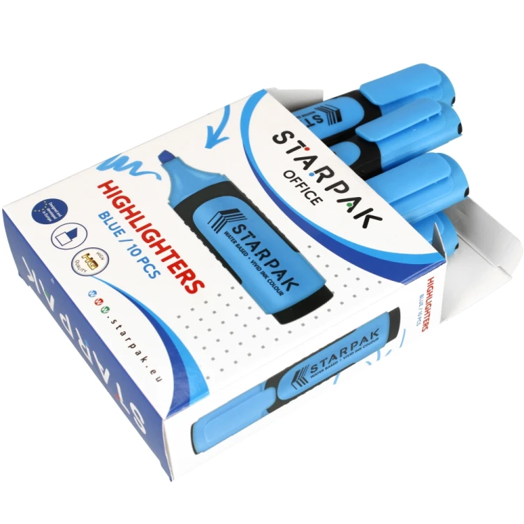 Zakreślacz niebieski  A 10 STARPAK 505522 – zdjęcie 4