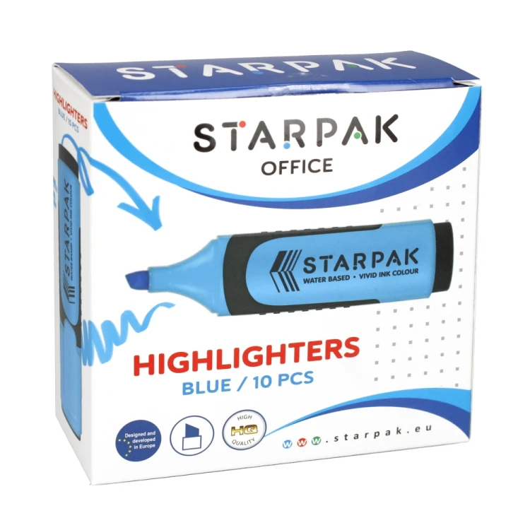 Zakreślacz niebieski  A 10 STARPAK 505522 – zdjęcie 5