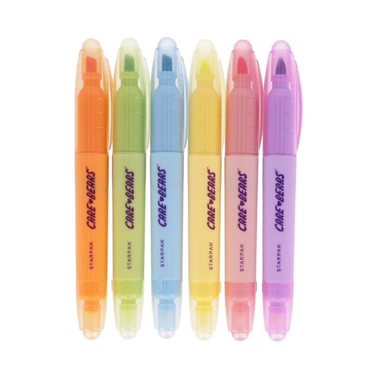 Zakreślacz wymazywalny 6 kolorów Care Bears STARPAK 582139 – zdjęcie 2