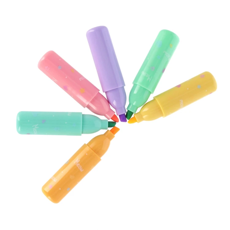 Zakreślacz mini 4 kolory pastelowe Łapki STARPAK 563028 – zdjęcie 2
