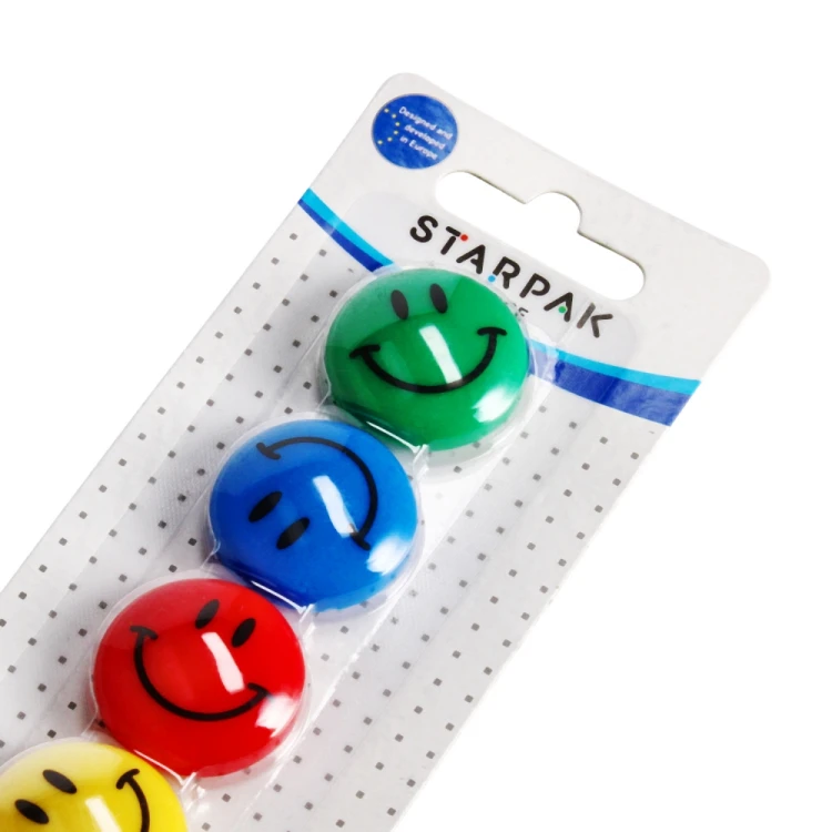 Magnes 30mm Emoticon2 mix kolorów 6szt STARPAK 378347 – zdjęcie 2