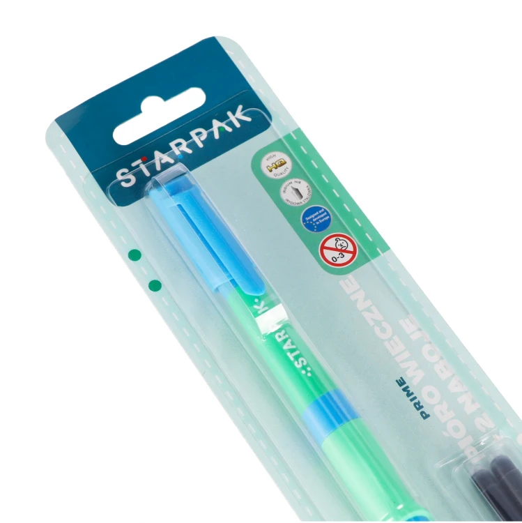 Pióro wieczne z 2nabojami  Prime niebiesko/zielone STARPAK 537025 – zdjęcie 5