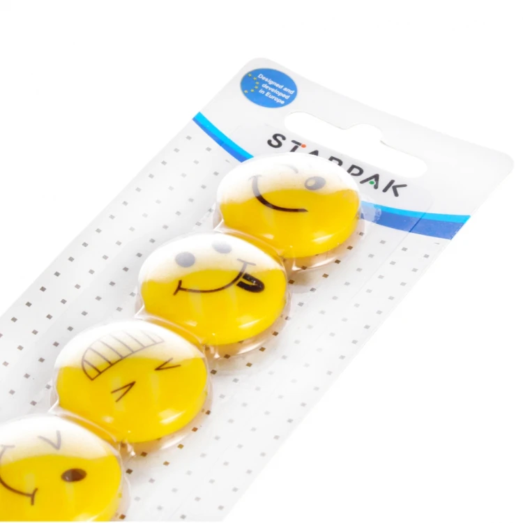 Magnes 30mm Emoticon mix 6szt  STARPAK 378346 – zdjęcie 2