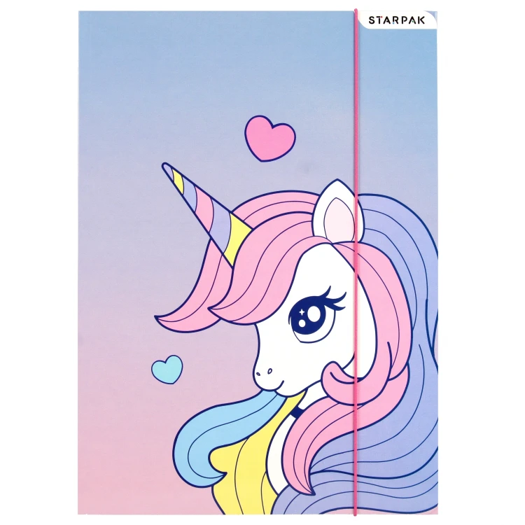 Teczka z gumką A4 Unicorn STARPAK 553546 – zdjęcie 4