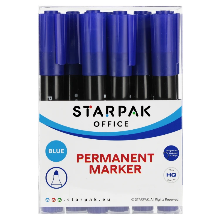 Marker permanentny okrągły niebieski A 12 STARPAK 524586 – zdjęcie 2