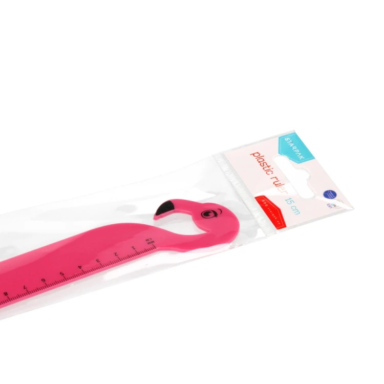 Linijka plastikowa Flaming 15cm PBH  STARPAK 470962 – zdjęcie 2